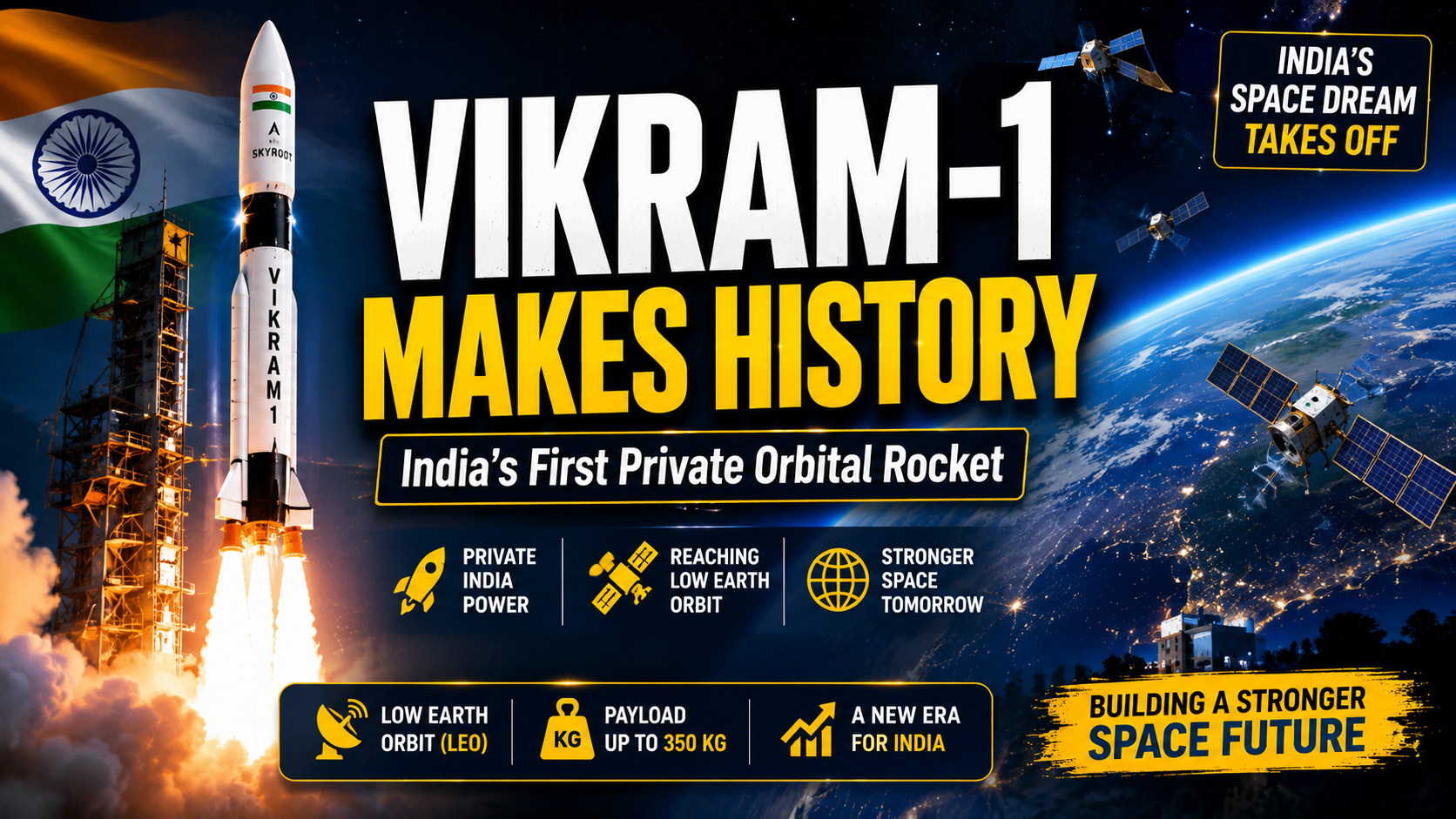 India's Vikram-1 Launch