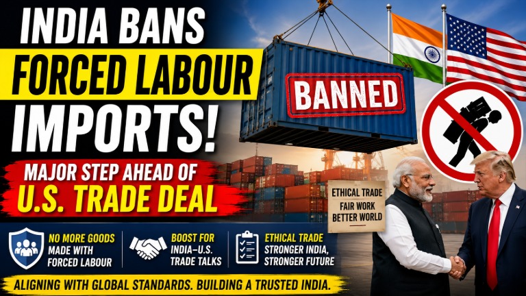 India Bans Imports Made Using Forced Labour Ahead of U.S. Trade Deal