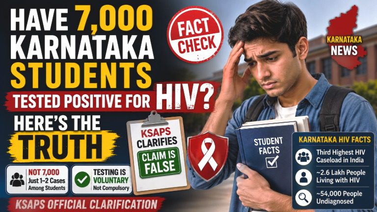 Karnataka Government Debunks Viral Claim That 7,000 Students Tested HIV Positive