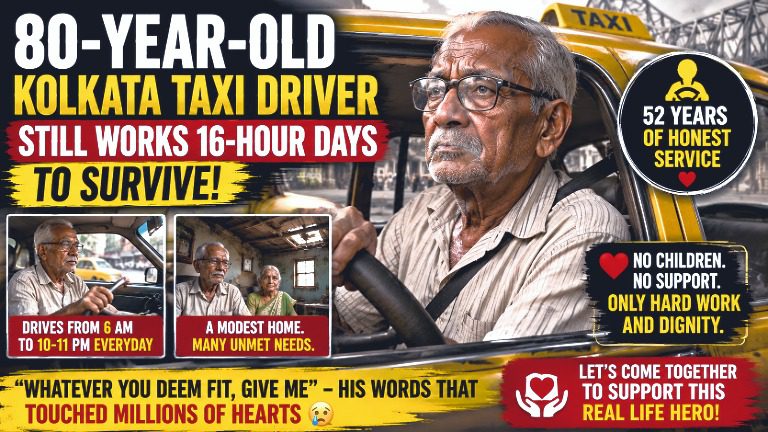 Meet the 80-Year-Old Kolkata Taxi Driver