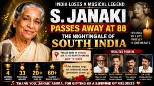 Legendary Singer S Janaki Passes Away at 88