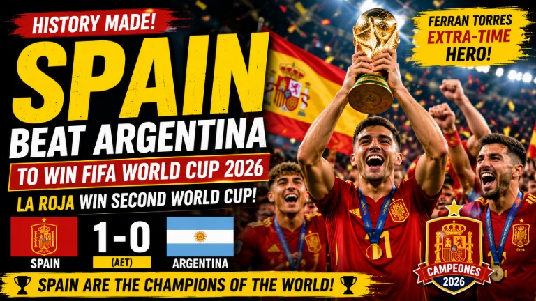Spain Beat Argentina to Win FIFA World Cup 2026