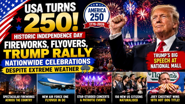 US Celebrates Historic 250th Independence