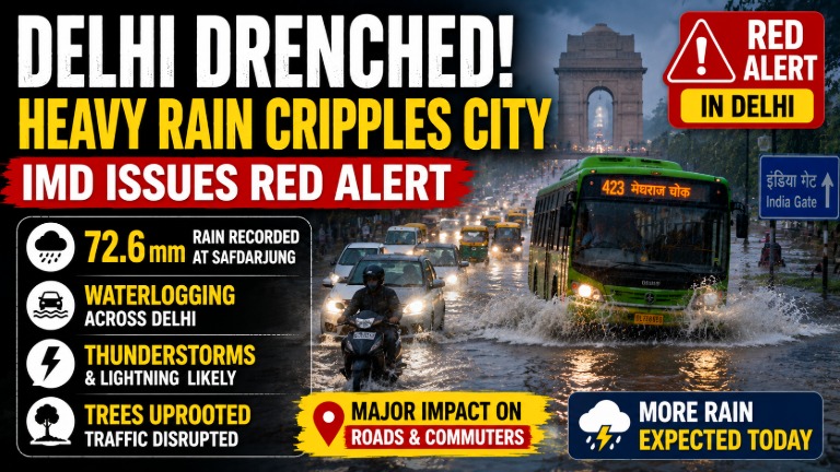 heavy rain in delhi