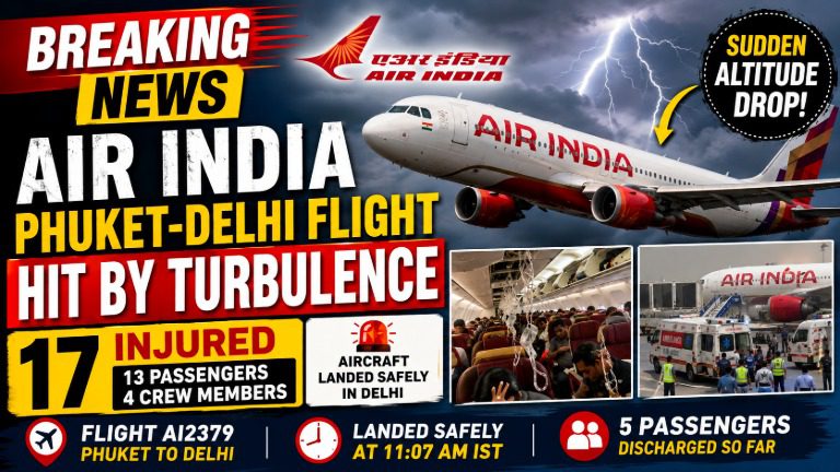 Air India Phuket-Delhi Flight Hits Severe Turbulence