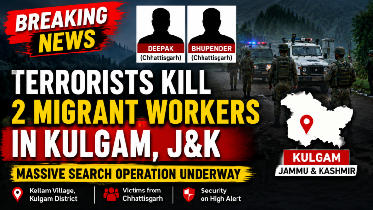 Terrorists Kill Two Migrant Workers in Jammu and Kashmir's Kulgam