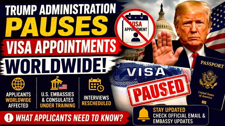 US Visa Appointments Paused Worldwide