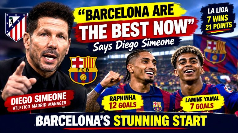 “Barcelona Are the Best Right Now”: Diego Simeone Praises