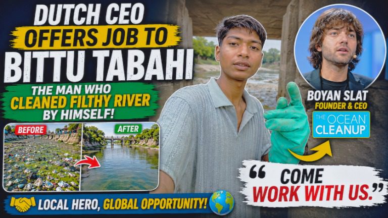 Bittu Tabahi Gets Job Invitation From Dutch CEO Boyan Slat After Cleaning Ajnar River