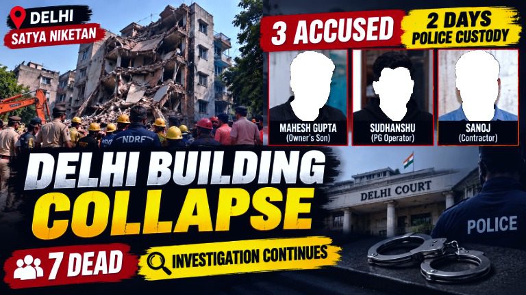 Delhi Satya Niketan Building Collapse
