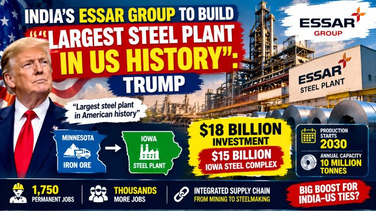 India’s Essar Group to Build Massive US Steel Plant